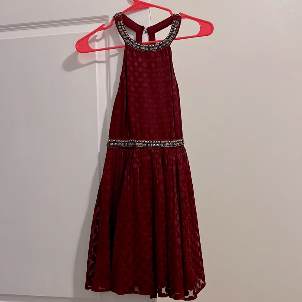 Winter, pleated skirt, skater style dress